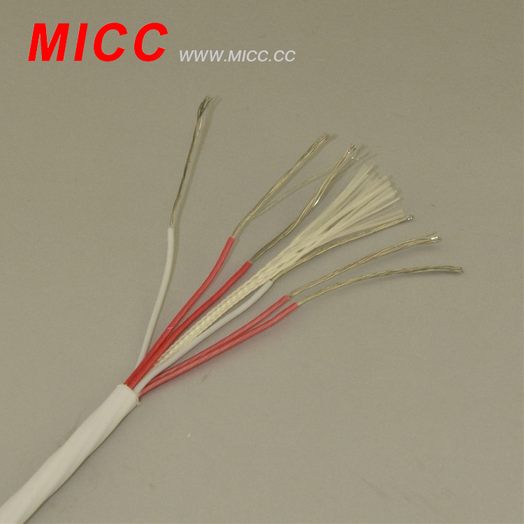 MICC 6 * 24AWG 0,38 мм +-0,2 Номинальная толщина оболочки RTD термопара проволока PT100-TEF/TEF-6 * 7/0.2 мм