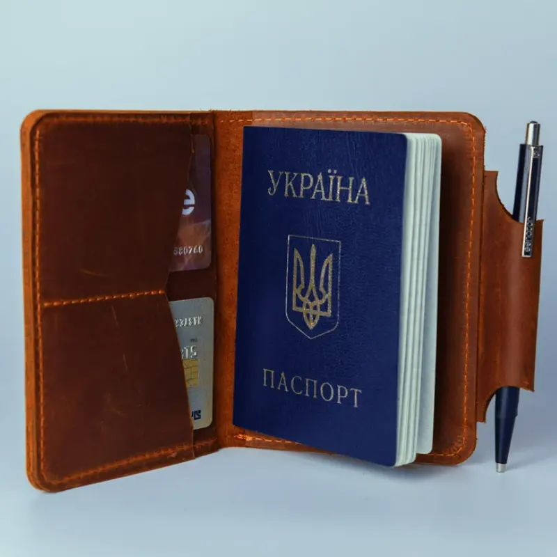 Персонализированные обложки для паспорта, индивидуальный подарок для шафера, кошелек для паспорта, держатель, органайзер с ручкой-петлей