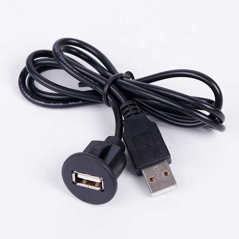 1 м USB-кабель штекер-гнездо AUX водонепроницаемый удлинитель 3 фута usb-кабель usb для автомобиля