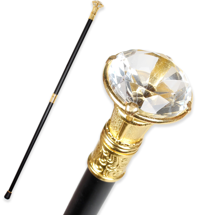 Luxury Walking Stick Canes Men Diamond Type Handle Decorative Walking Cane Women Elegant Fashion Vintage Hand Cane Walking Stick