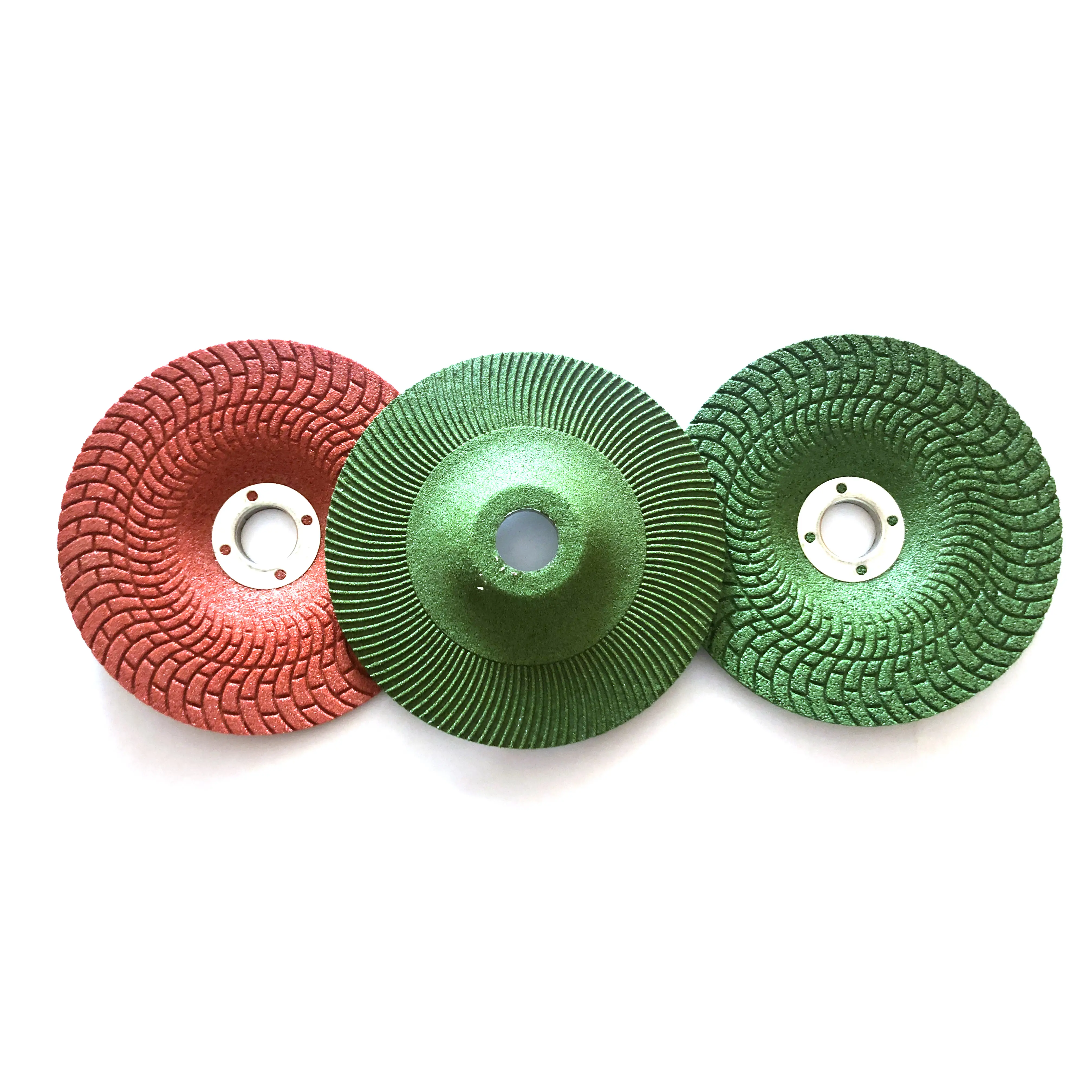 Japanese Korean Market Flexible Grinding Disc for Stainless Steel Metal Zirconia Grain Material 4" Green Red Abrasive Disc 4"-7"