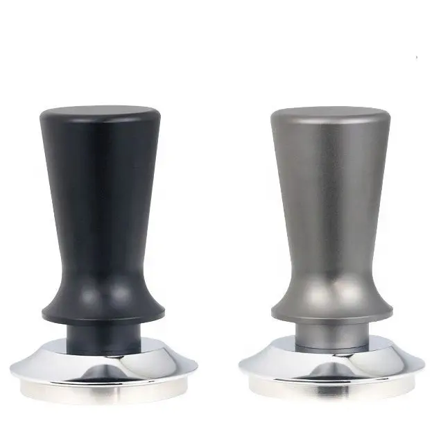 Calibrated Espresso Hand Coffee Tamper 57 51mm 53 58.5 58 Automatic Push Coffee Tamper Tool Machine Stainless Steel Base Tamper