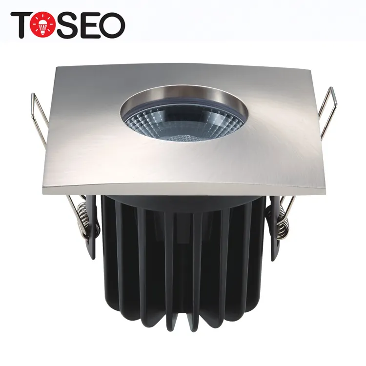 Fire Rated Led Down Lights Downlight Suppliers Led Cob Fire Rated Downlight Toilet Bathroom IP65 10W Exchangeable Bezels Led Down Light