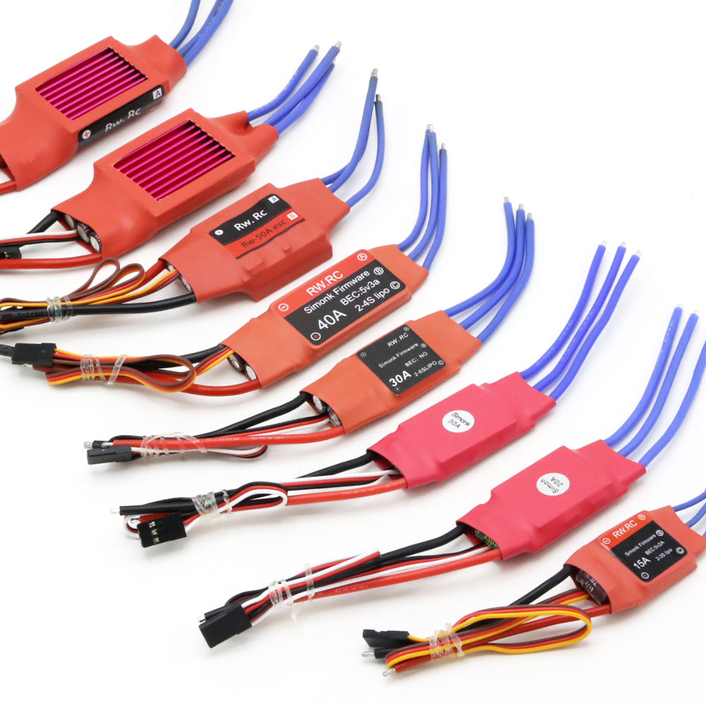 Электронный регулятор скорости Simonk 10A 12A 15A 20A 30A 40A 50A 70A 80A прошивка ESC для радиоуправляемого мультикоптера вертолета
