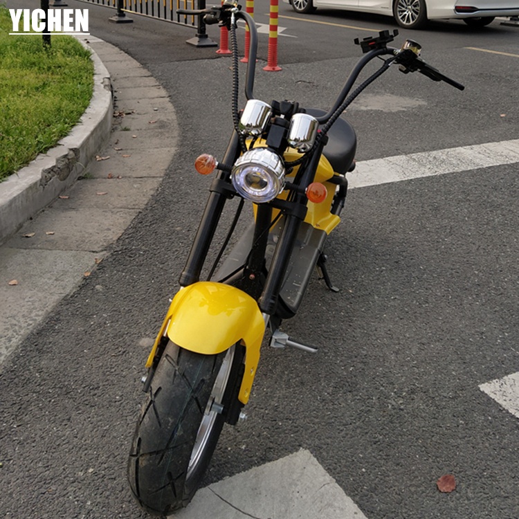 YICHEN Scuters Electr EEC COC Citycoco Vintage LCD Speedometer Li-Battery Moped Adults European Warehouse Electric Scooter