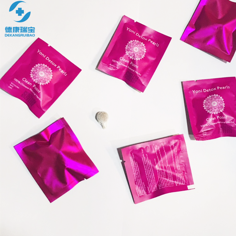 OEM yoni packaging yoni detox pearls tampon for women womb pearls yoni pearls uterine fibroids