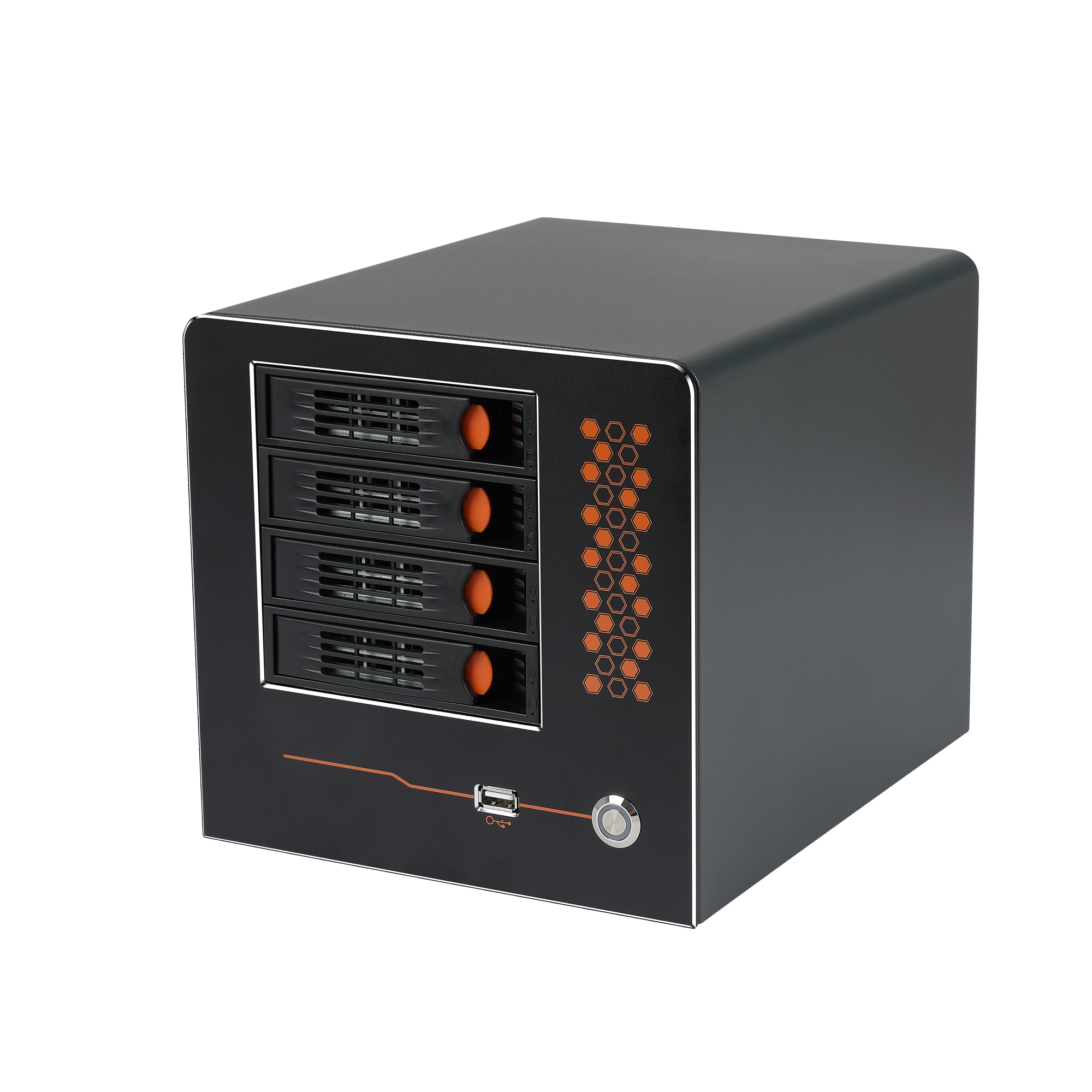 LDCX NAS04A 4 bys Горячая вилка NAS мини башня сервер компьютерный корпус
