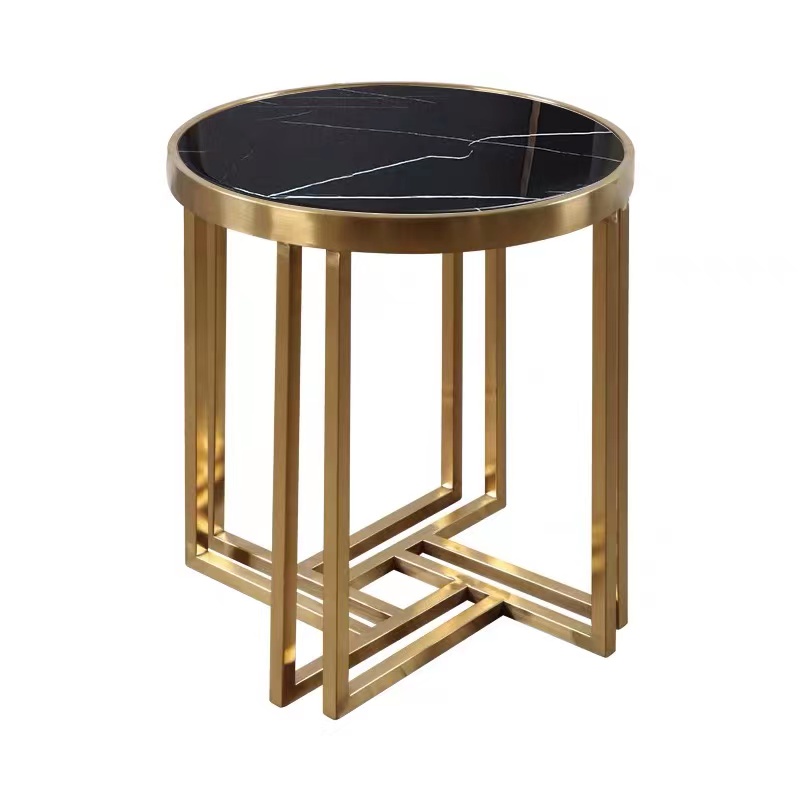 Good quality factory directly modern marble round for living room side table