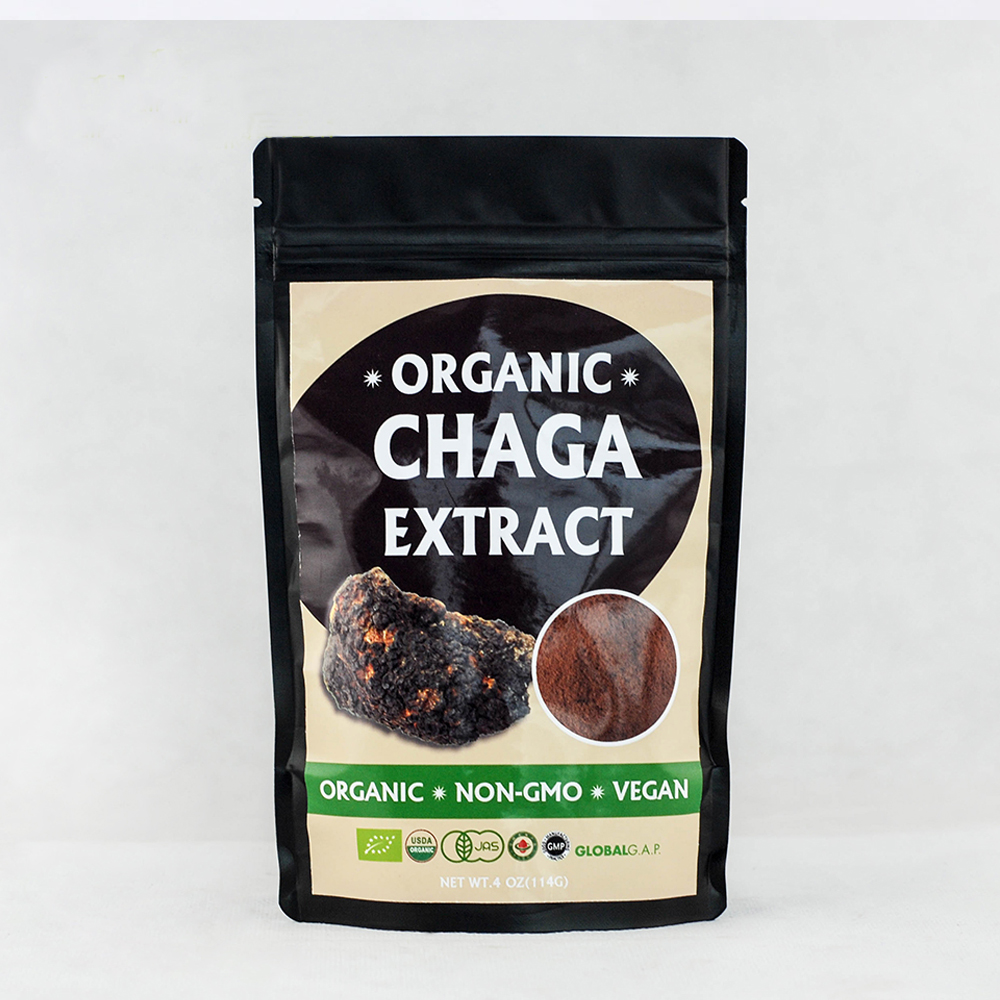Черный гриб органический сушеный Chaga гриб экстракт порошок Chaga