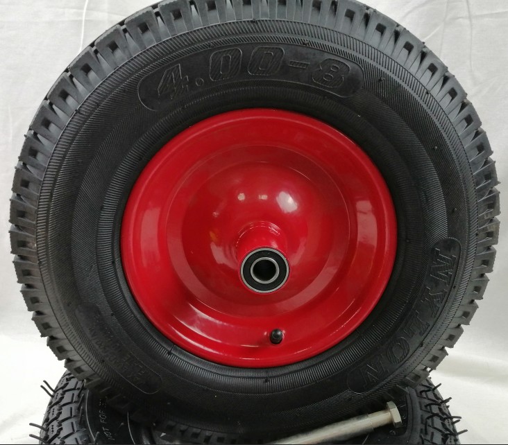 Pneumatic tyre wheelbarrow wheel air tire 4.00-8 for trolly
