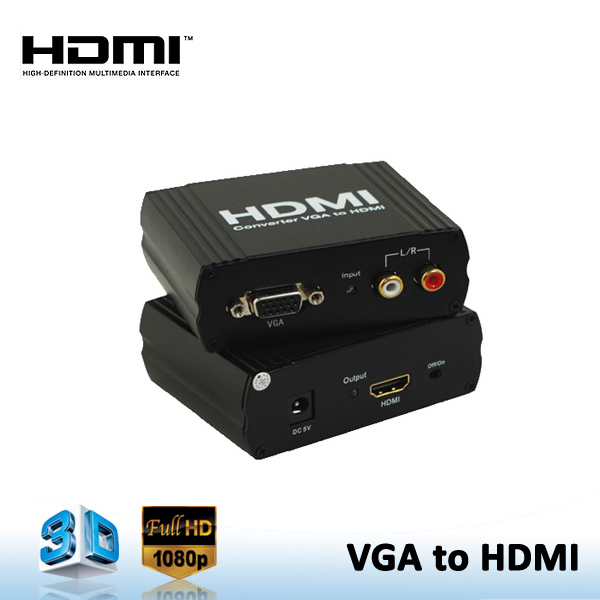 Железо HD видео конвертер VGA к HDMI 1080 P с хорошим качеством