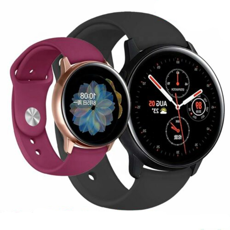 Наручные спортивные 20 мм Совместимость 40 мм полосы 2 Smartwatch резинкой тонкие туфли с ремешком и пряжкой для Samsung Galaxy часы для активного отдыха