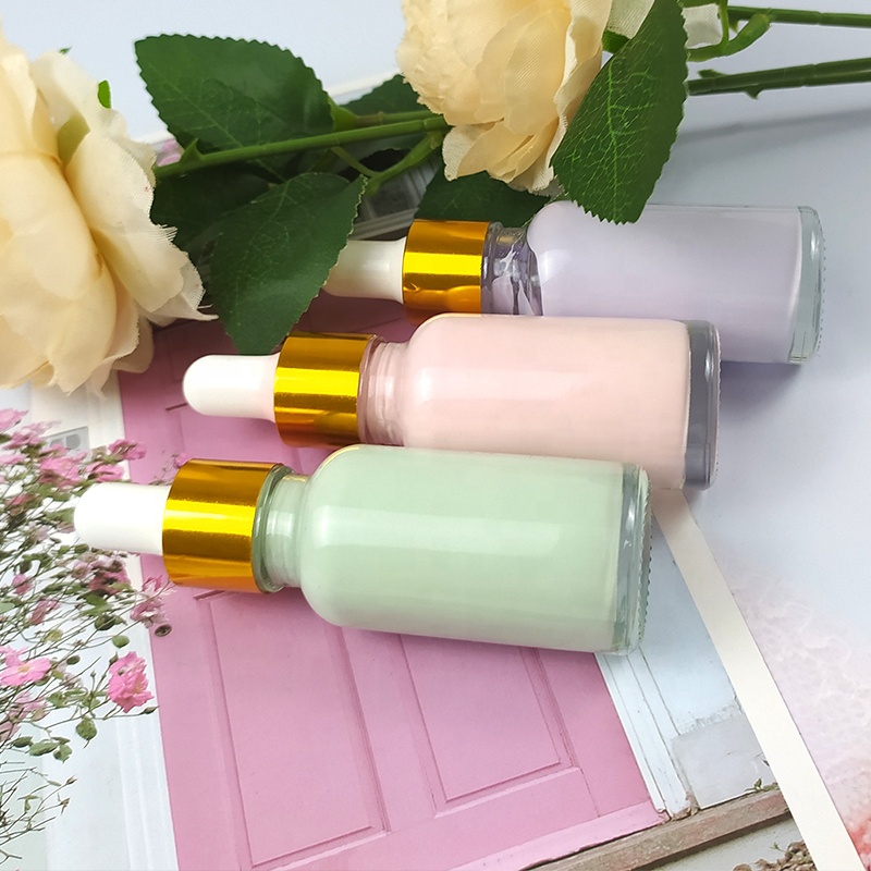 Customized logo 3 colors waterproof face make up base cream foundation primer