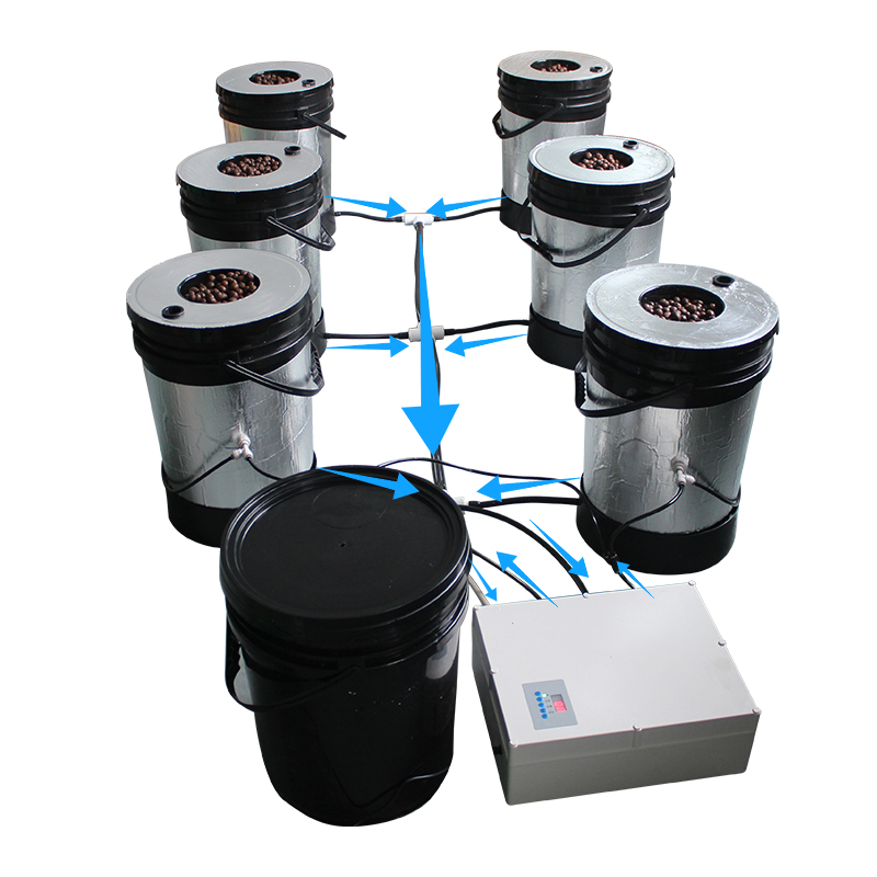 6 расти ведро рециркулируя aeroponics система с настраиваемым потоком воздуха, клон kayfun ведро гидропоники растущей системы; Принимаем индивидуальные заказы