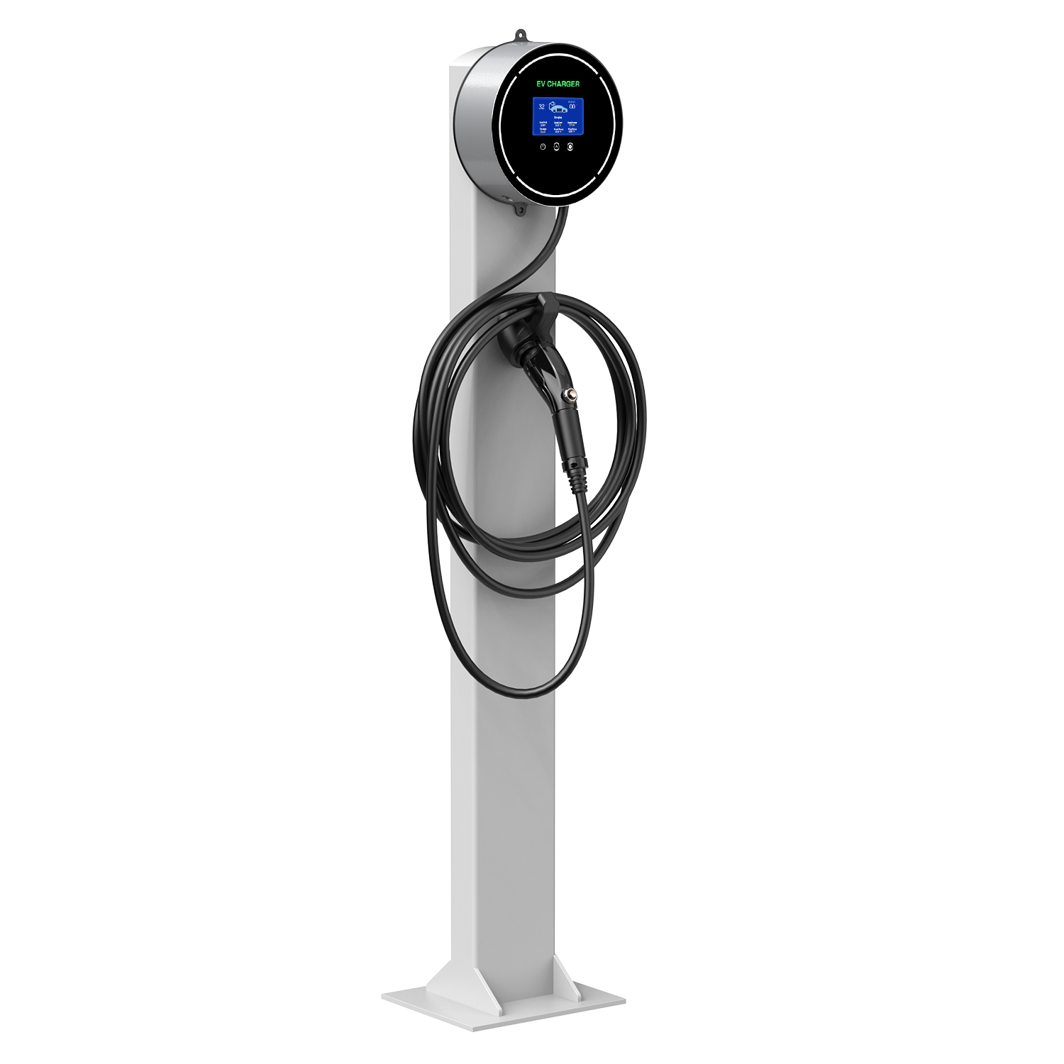 Коммерческая зарядная станция GOODLINK model 3 для EV 3, тип 2 /J1772/GBT, быстрая зарядная станция для tesla/ford/byd