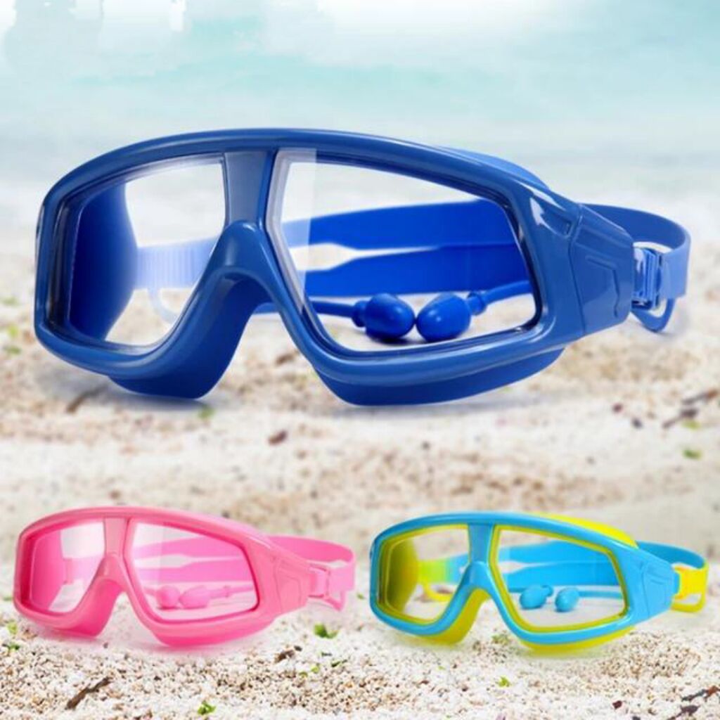 Big Frame Kids anti-Fog UV Age 3-16 Waterproof children boys girls Swim Eyewear swimming goggles glasses