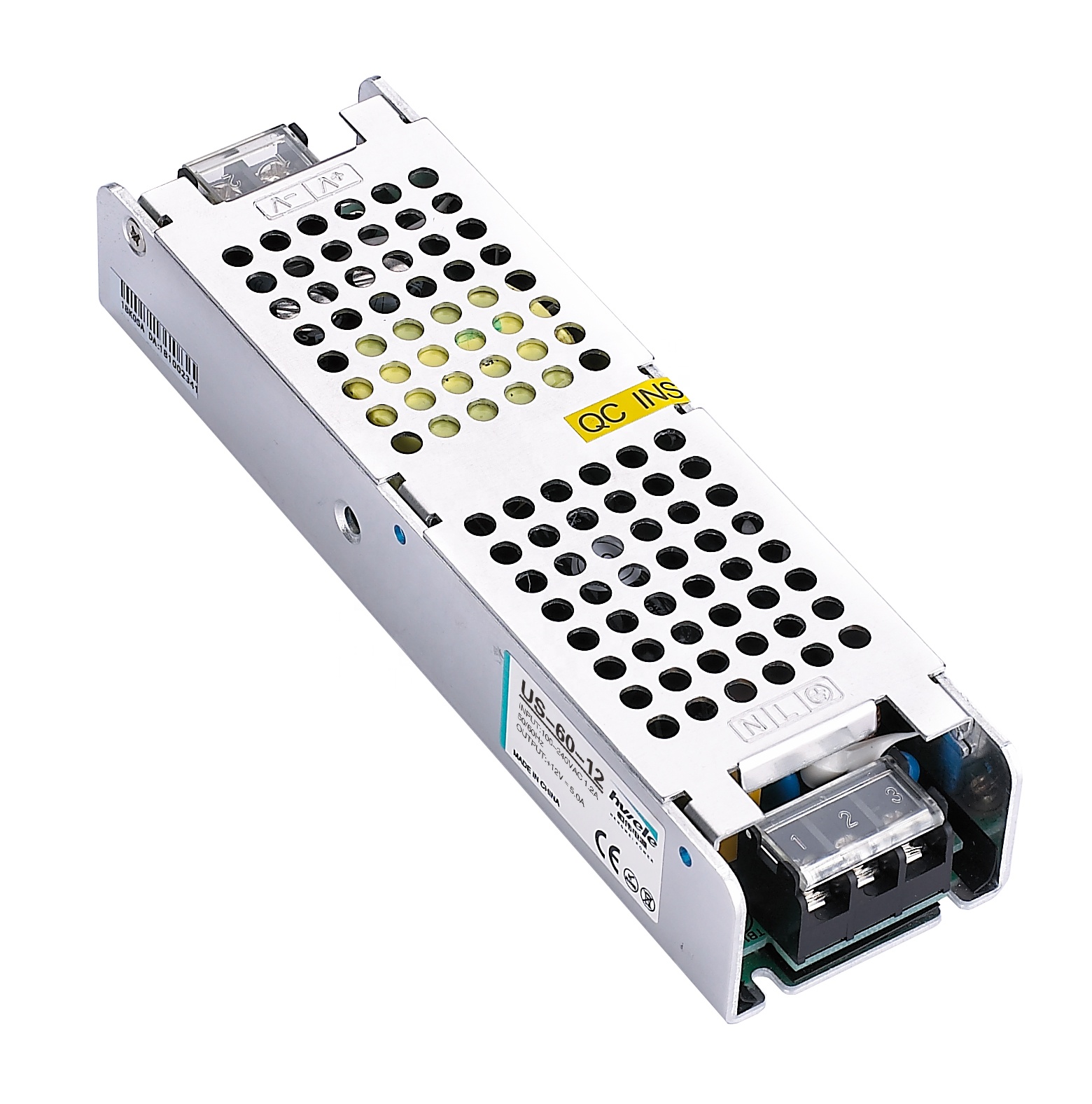 CE ROHS одобренный тонкий тип CV закрытый тип US-60-24 60W 24V 2.5A Переключатель режим питания для светодиодного дисплея