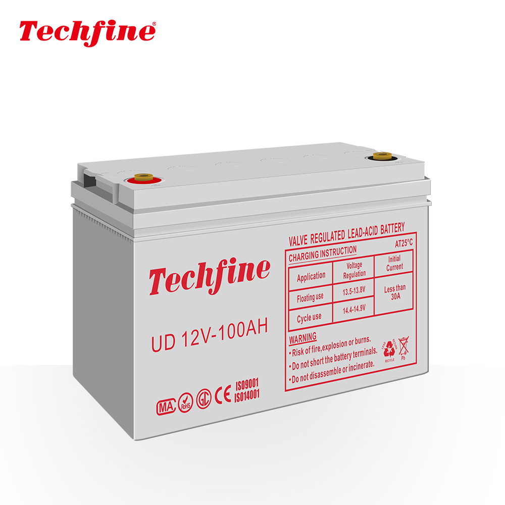 12V 100AH techfine герметичная свинцово-кислотная батарея 12V 100AH 120AH 200AH домашний инвертор батарея для солнечной панели
