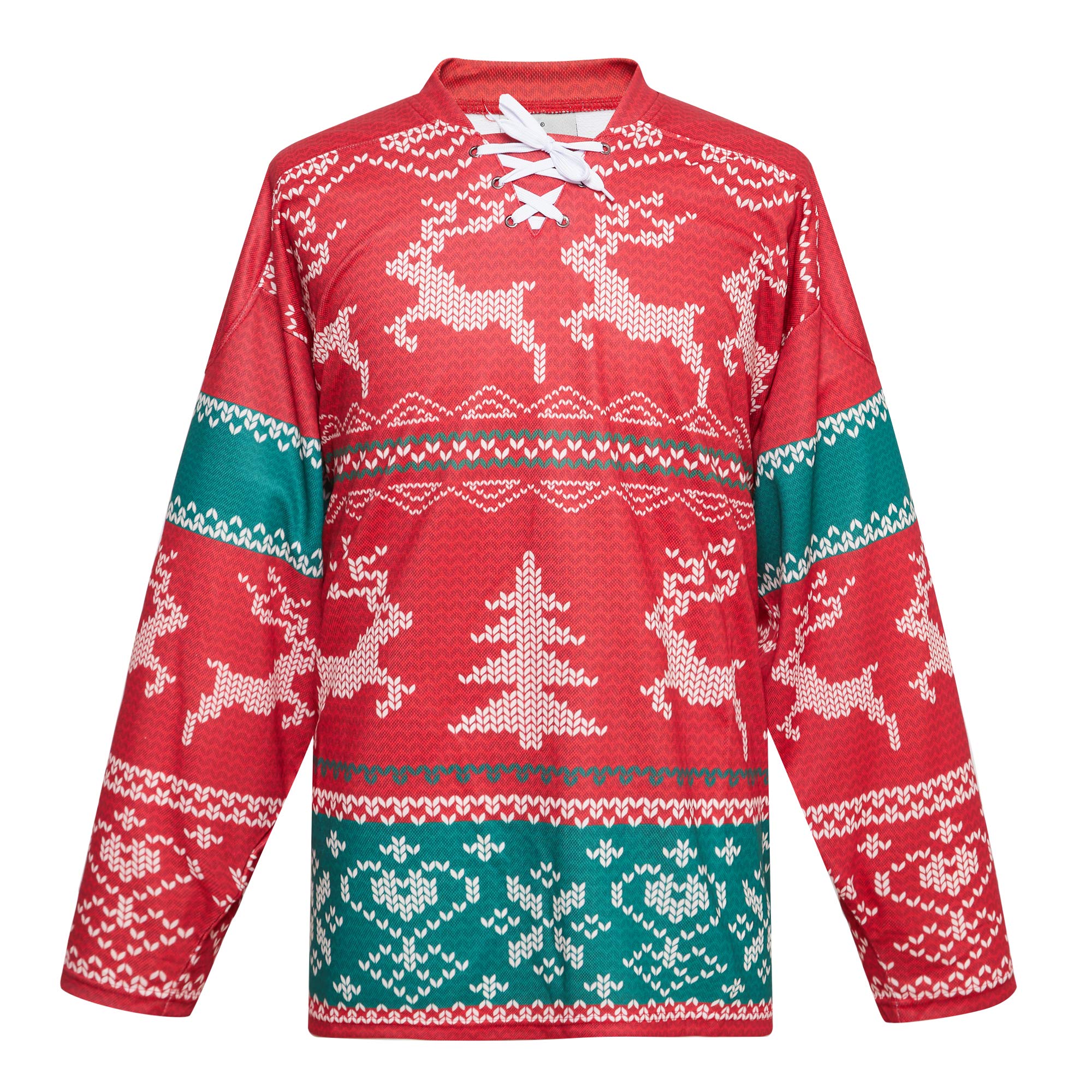 2021 Customzied Fashion Christmas Sublimation Cheap Ice Hockey Jersey