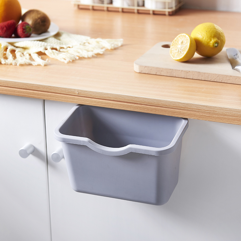 Creative Kitchen Cabinet Door Hanging Trash Can Convenient Kitchen Waste Garbage Container Storage Container trash can