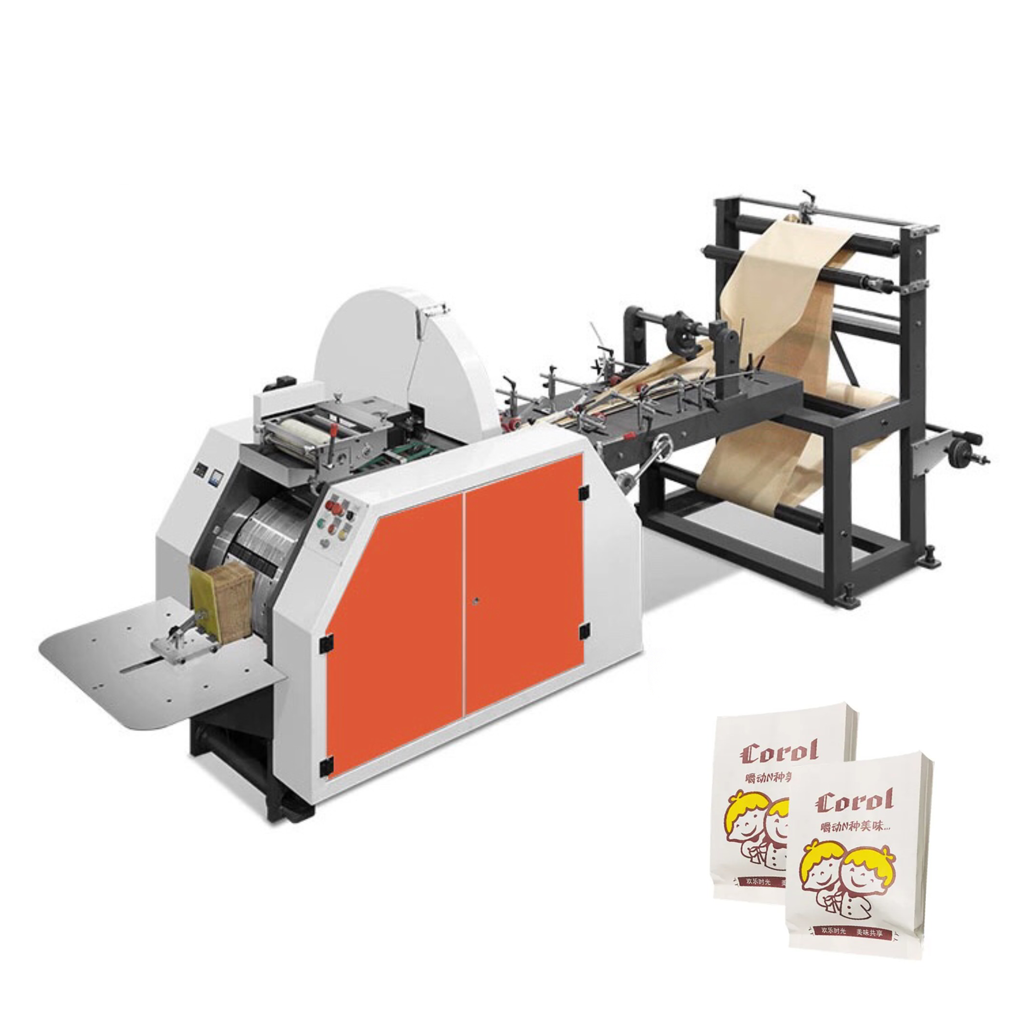 Hot Sale V Bottom Type Brown Paper Food Bag Making Machine Price In China