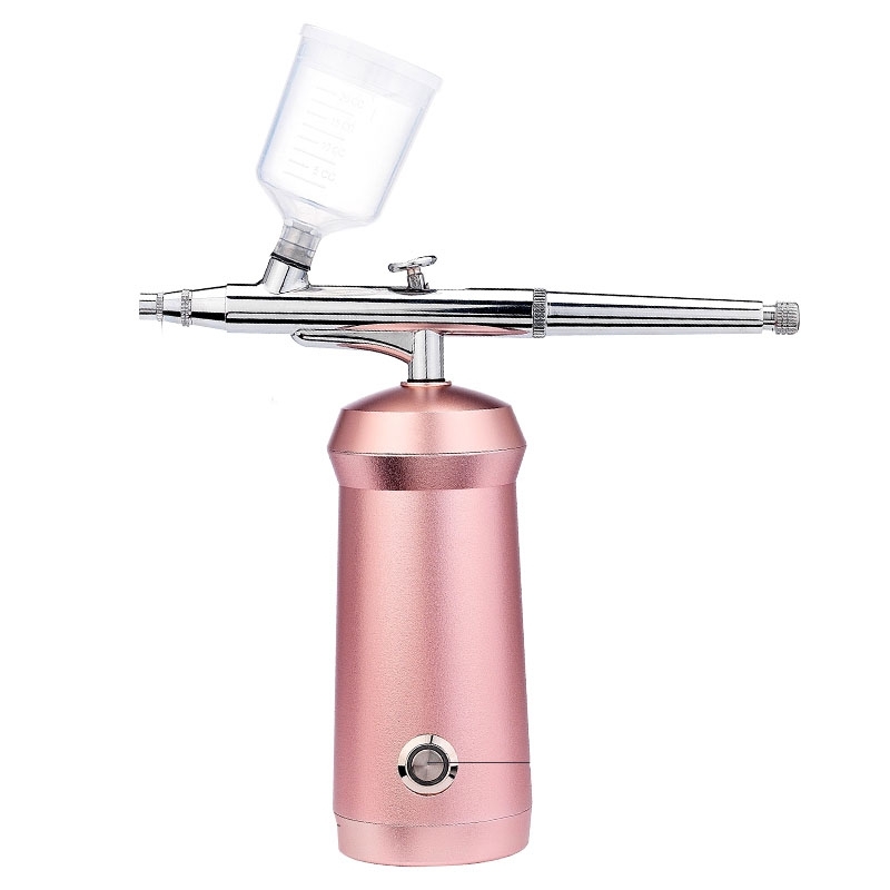 Discount Facial Water Oxygen Injector Machine Airbrush Compressor Nano Fog Mist Sprayer Makeup Infusion Nail Art Spray Gun