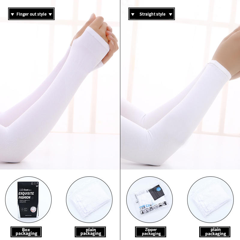 Amazon Hot Sale Outdoor Sports Riding Cycling Sun Protection Printings Anti-uv Silk Cooling Arm Sleeves