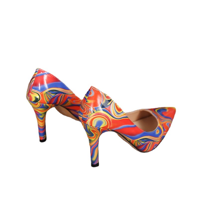 Ins Kol Women Pink Velvet Pumps Woman Custom Transparent Pumps Women Shoes