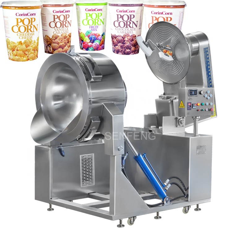 CE approved fast popping stainless steel popcorn machine distributor industrial popper machine with good after-sale service