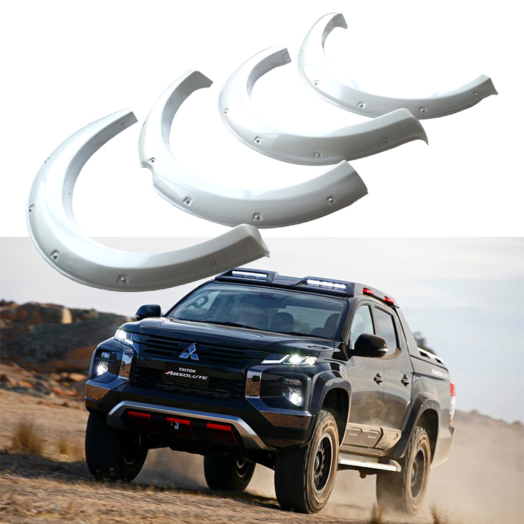 FFD29 wide wheel fender flares matte black for MITSUBISHI TRITON 2015-onwards