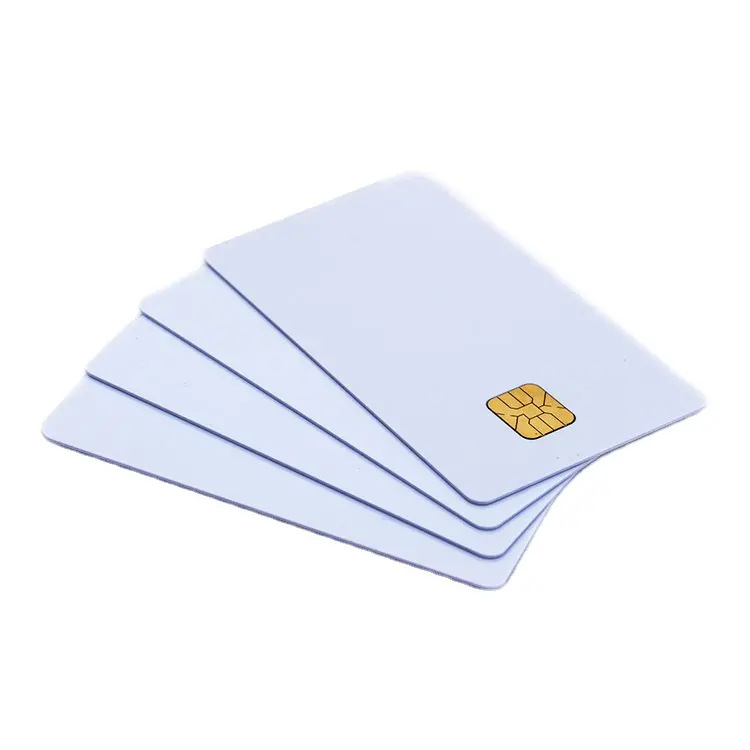100 Pack - SLE4442 Blank Chip Cards with Hi-Co Magnetic Stripe PVC - SLE 4442