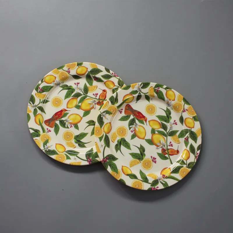 Plate Melamine Lemon Dinnerware Melamine Lemon Plate 2020 Hot Sale Tableware