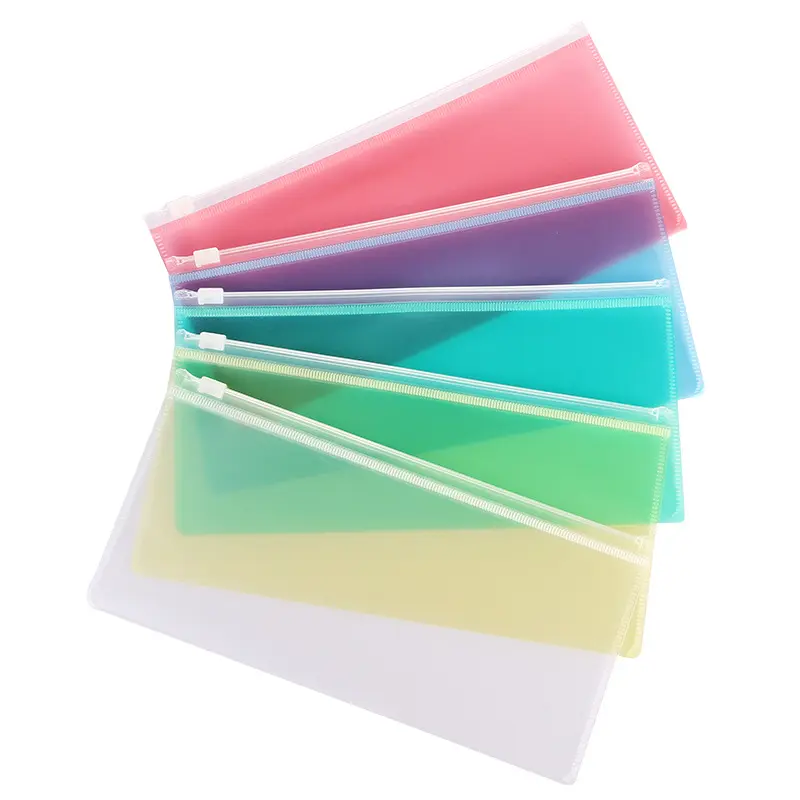 A4  A5 A6  size file folder clear color jelly   expending document folder office document holder zipper file folder