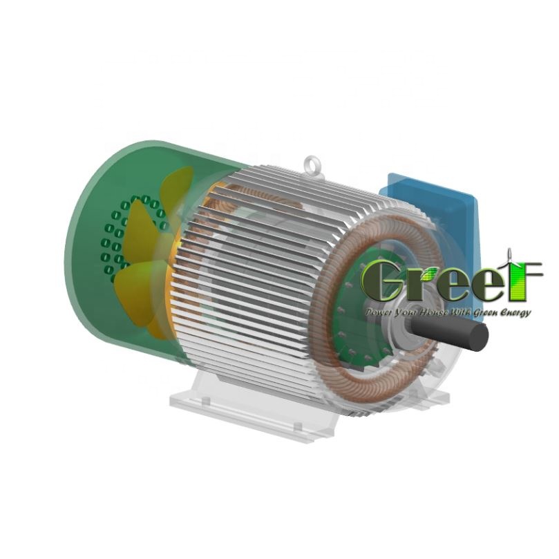 5KW 100 об/мин 250 об/мин 500 об/мин 1500 об/мин с малыми оборотами, 3 фазы переменного тока бесщеточный генератор переменного тока, постоянный магнит генератор для ветровой турбины