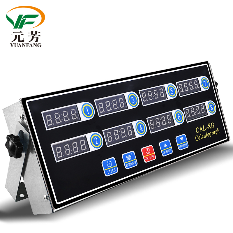 High Quality Electrical 8 Channel Key Commercial Easy Operation Digital Kitchen Timer