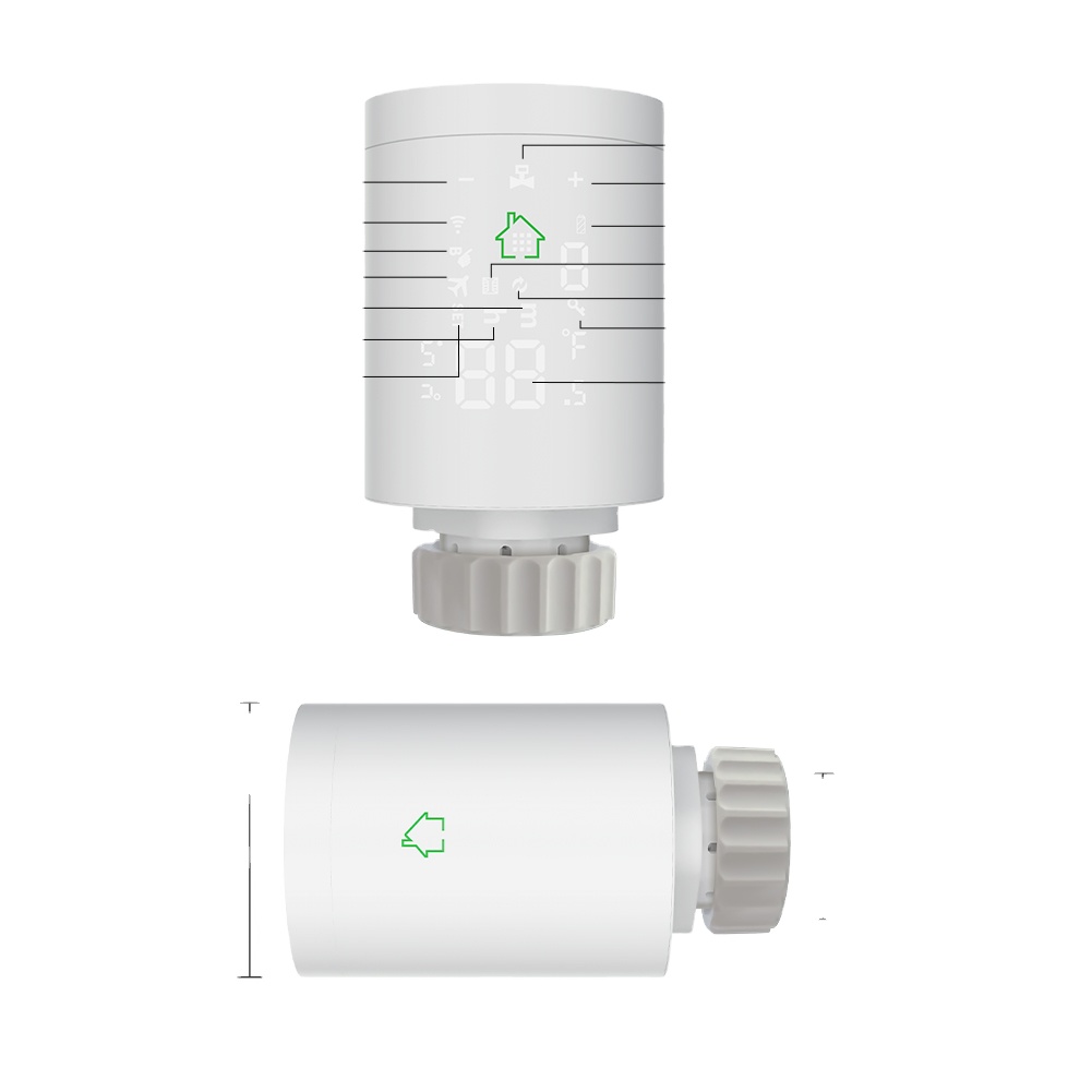 Комнатное Отопление умный радиатор термостат с Tuya ZigBee шлюз TRV Tuya Zigbee 3,0 Мини радиатор клапан