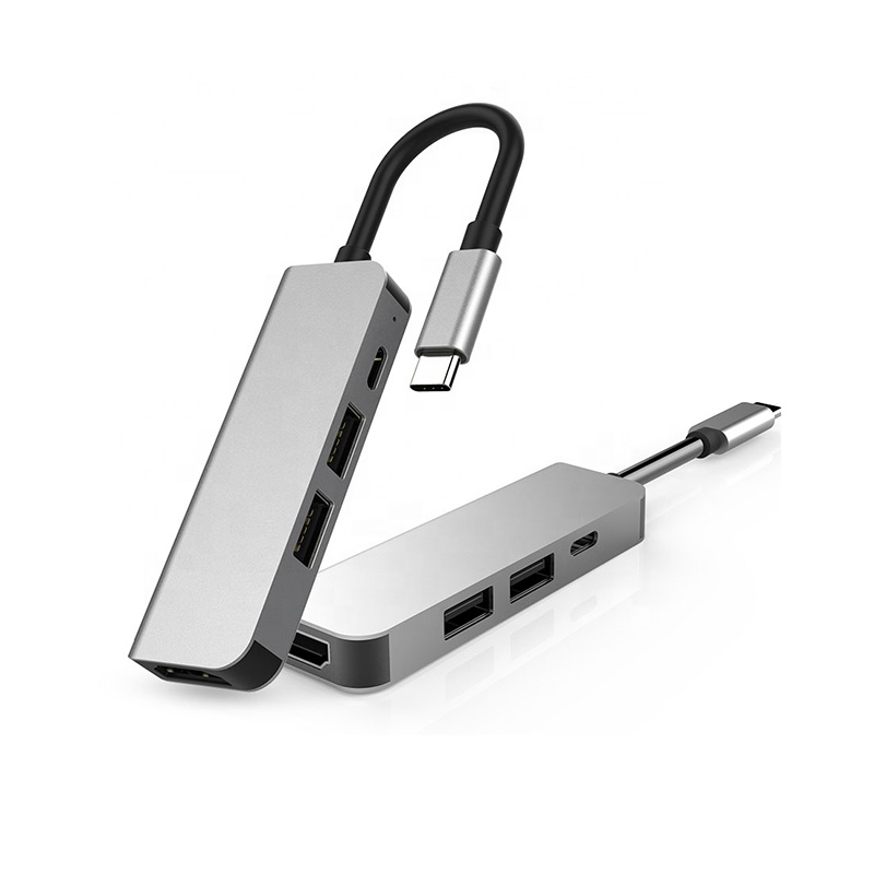 USB C 3.0 Port 60W Pd 4K HDMI USB C Hub 4 in 1 Type C Hub for MacBook and Laptops