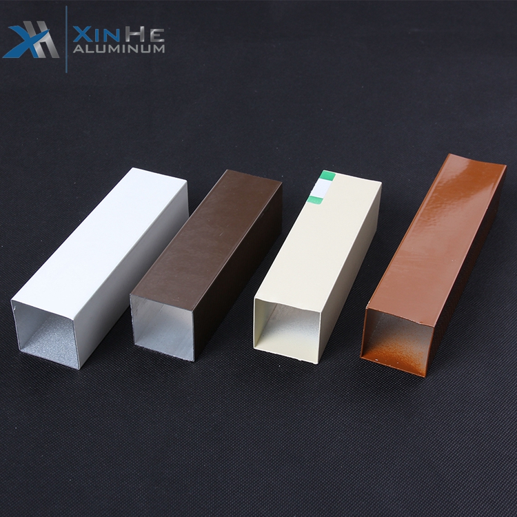 Ral 9016 Powder Coating 10Mm 25Mm Profile Extruded Aluminium Alloy 6061 Square Tube Pipe Standard Size Philippines Price