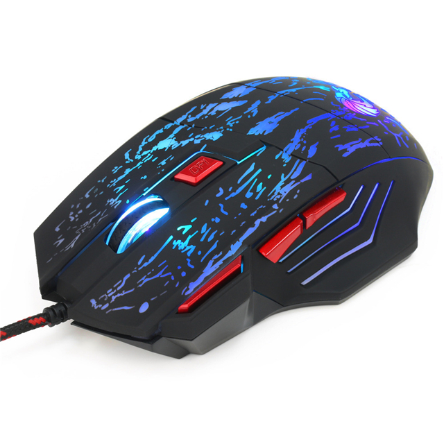 Высококачественная Проводная игровая мышь 7 RGB подсветка 9 режимов DPI эргономичная оптическая с бесшумными программируемыми кнопками оптовая продажа