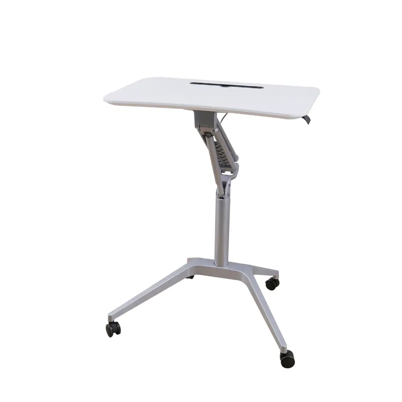 Modern Foldable Mobile Pneumatic Sit And Stand Desk Lifting For Living Room/School