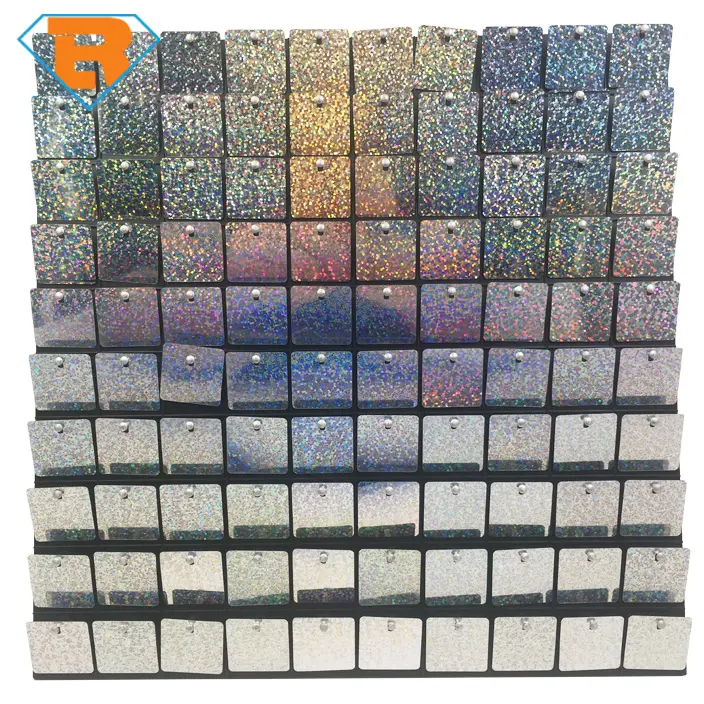 Air Activate Shimmer Square Sequin Wall Panel Board For Wedding Events Festival Backdrop Decoration