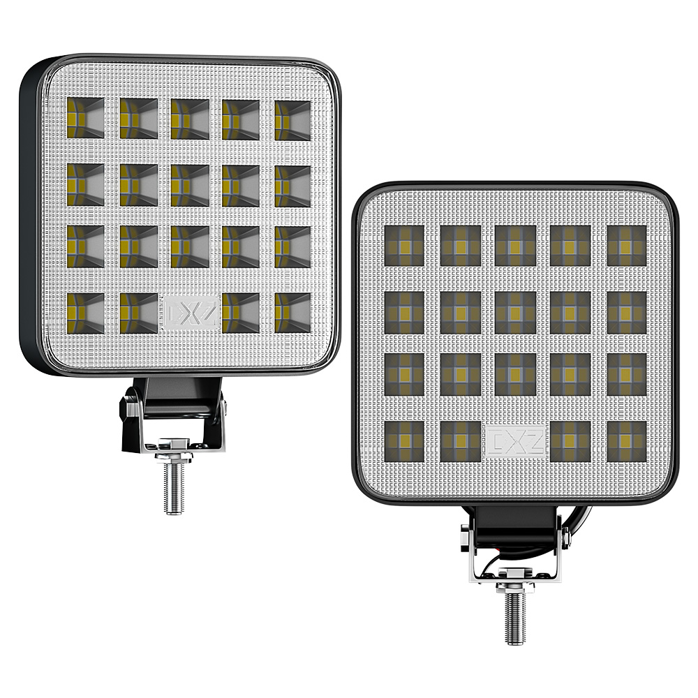 DXZ DC12V-24V 3 дюйма 19LED автомобильный мотоцикл Светодиодный прожектор для внедорожных вождения автомобиля