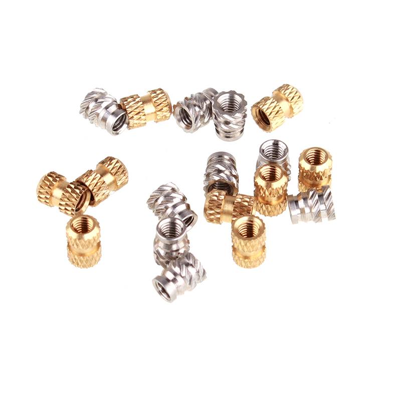 Custom brass nut knurled insert nut threaded molding insert nut for plastics