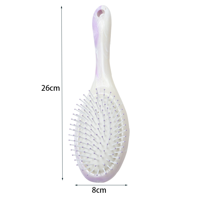 Quality Air Cushion Comb White Jade Marbling Hairdressing Comb Hair Dressing Tool Amber Color Massage Comb