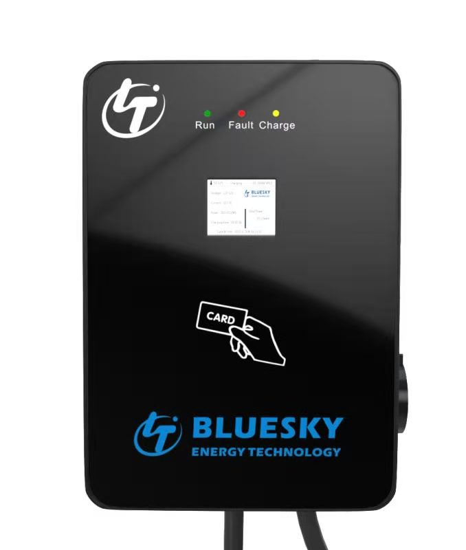 7kw AC EV зарядное устройство с 2,4 экран настенная Зарядка для электрического автомобиля evse зарядное устройство