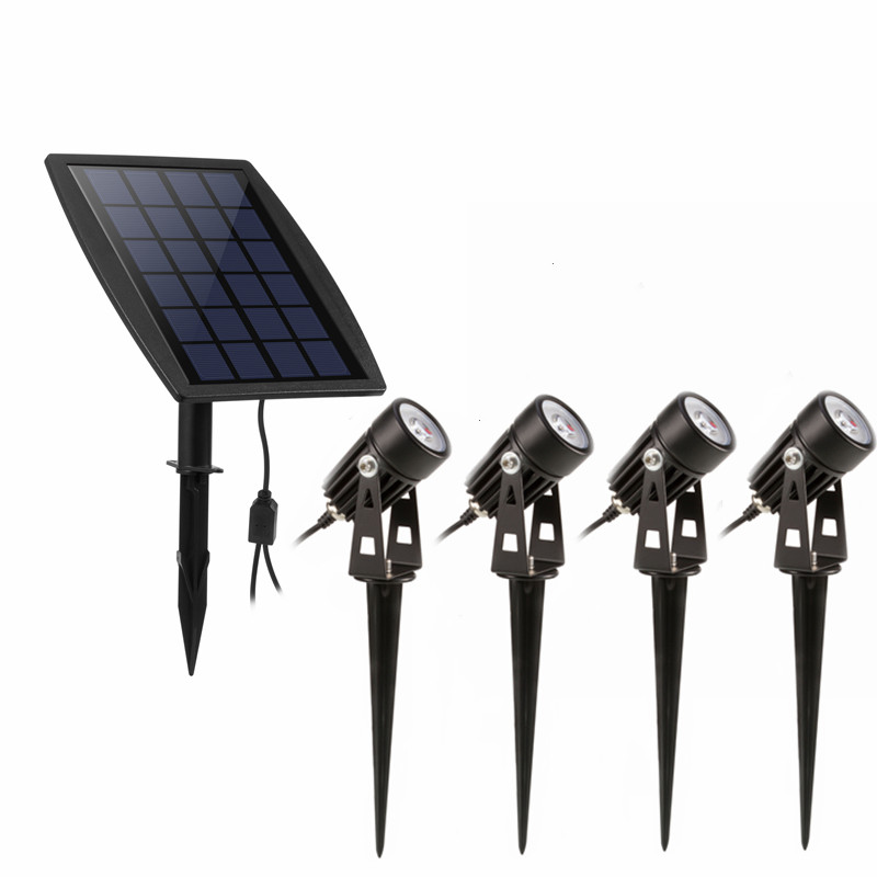 1 Вт * 4 SMD Солнечный садовый светильник led украшен светло оптовая продажа прожектор на солнечной батарее 2-в-1 Водонепроницаемый Солнечный свет лампы наружного ландшафтный светильник
