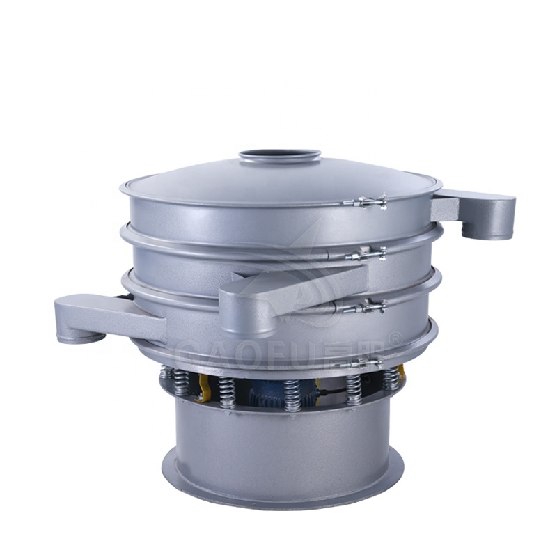 High frequency single deck ceramic powder sieve China round mobile pigment vibrating screen