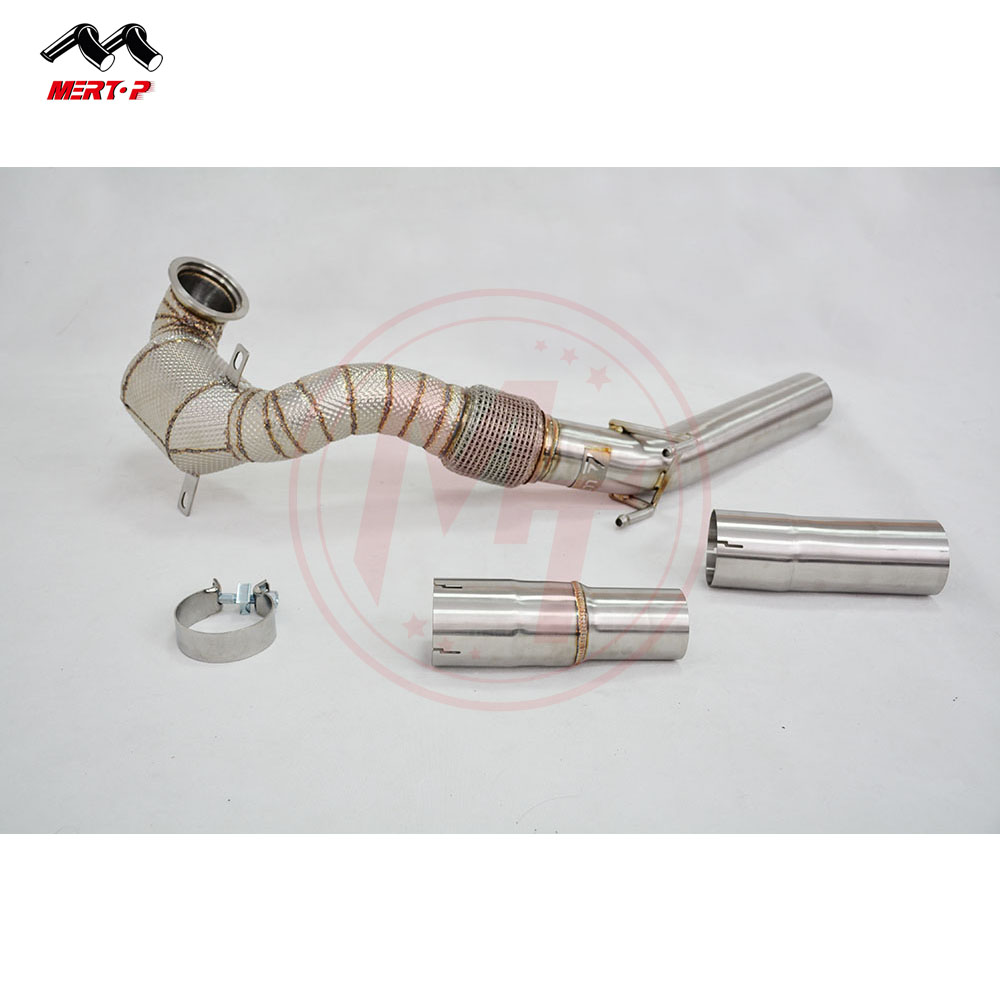 Mertop race Catless Downpipe with heat shield for A3 1.8TS MK7 GT*I V W GT I MK7 2.0T MQB 2015-2016