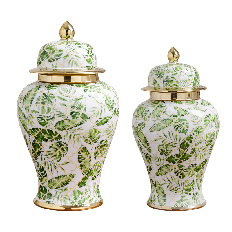 Bottle tall ginger candle temple jar ceramic home decoration vase