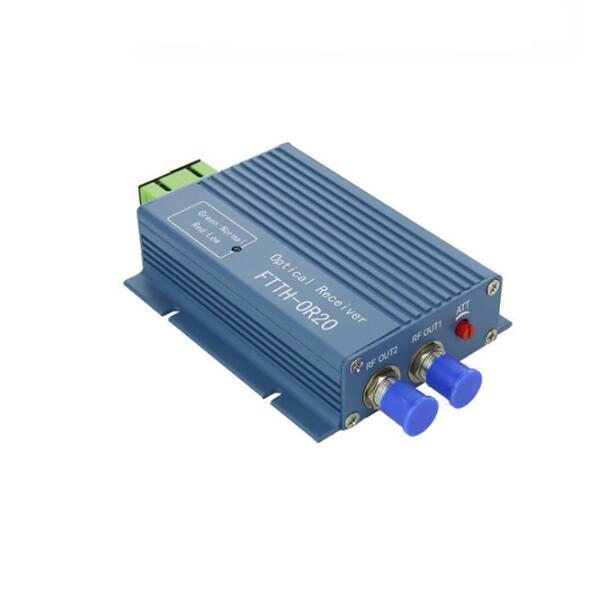 CATV приемник FTTH AGC Micro SC APC симплексный разъем с 2 выходной порт для PON FTTH OR20 CATV волоконно-оптический приемник